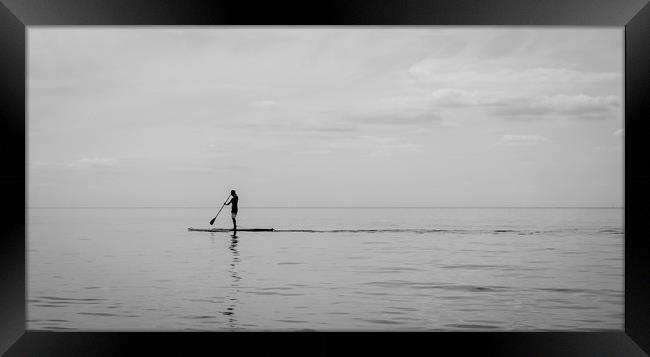 stand up paddle boarding Framed Print by james dorrington