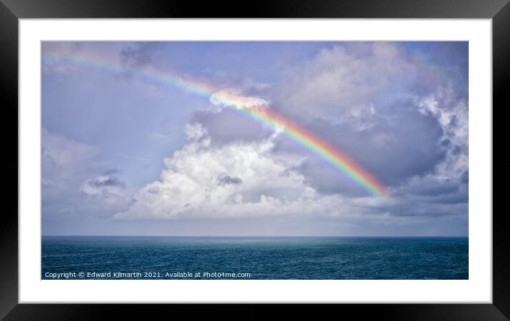 See A Rainbow Framed Mounted Print by Edward Kilmartin