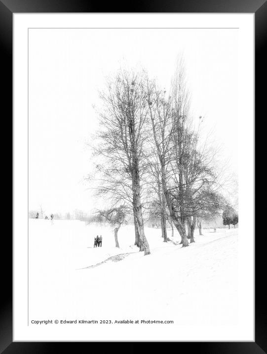 A Winters Day Framed Mounted Print by Edward Kilmartin