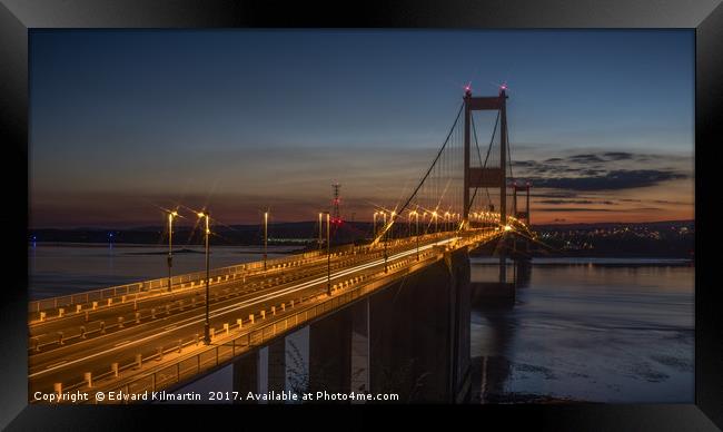 Severn Bridge Framed Print by Edward Kilmartin