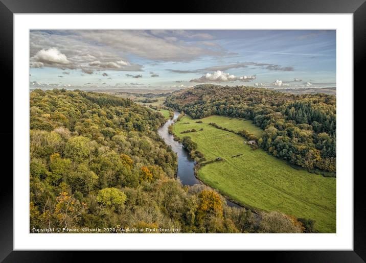 Wye Valley Framed Mounted Print by Edward Kilmartin