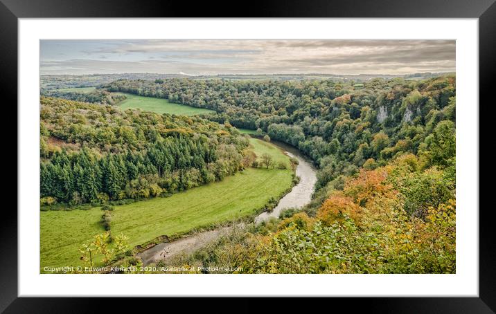 River Wye Framed Mounted Print by Edward Kilmartin