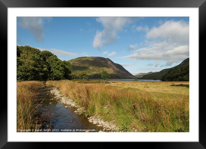 Crummock Water Framed Mounted Print by Sarah Smith