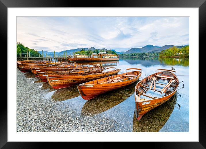 Early Morning Derwentwater Framed Mounted Print by Sarah Smith
