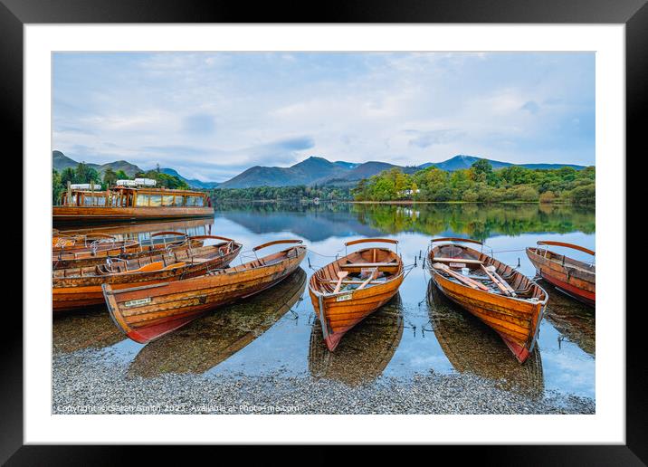 Early Morning at Derwentwater Framed Mounted Print by Sarah Smith