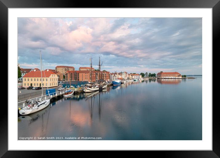 Sönderborg Harbour View Framed Mounted Print by Sarah Smith