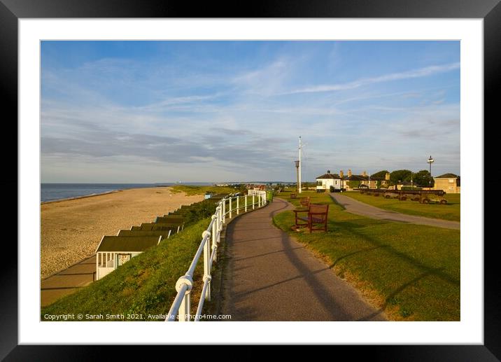 Southwold Promenade Framed Mounted Print by Sarah Smith