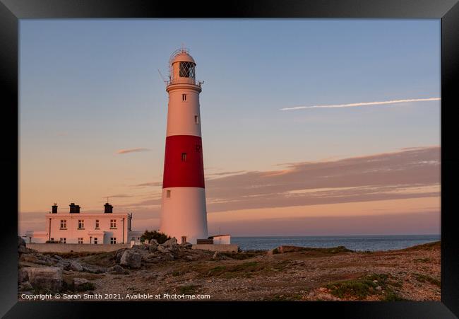 Portland Bill Lighthouse Framed Print by Sarah Smith