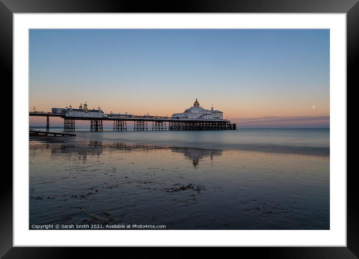 After Sunset at Eastbourne Pier Framed Mounted Print by Sarah Smith