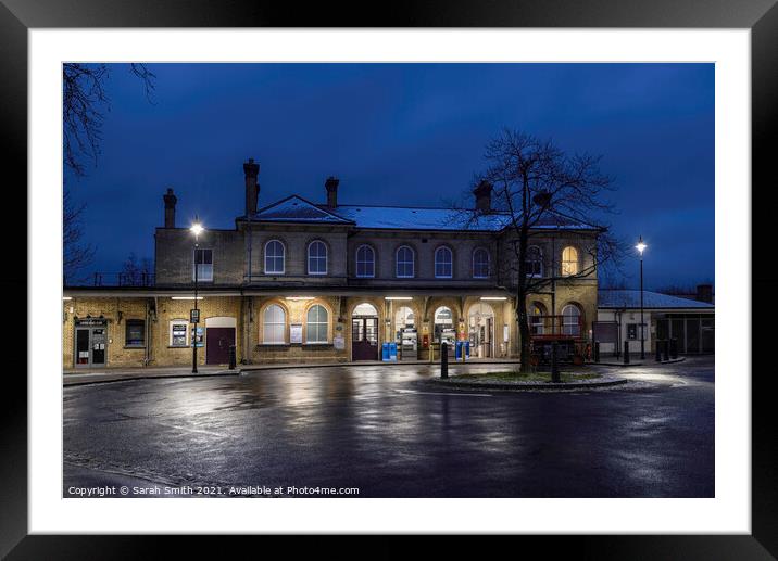 Aldershot Railway Station Framed Mounted Print by Sarah Smith