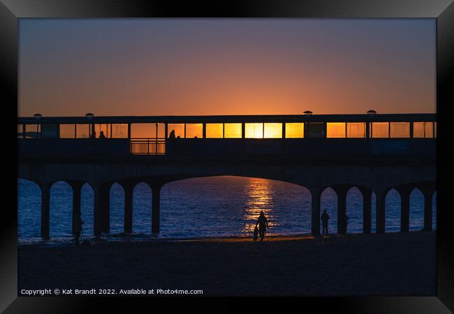 Boscombe Pier during Sunset Framed Print by KB Photo