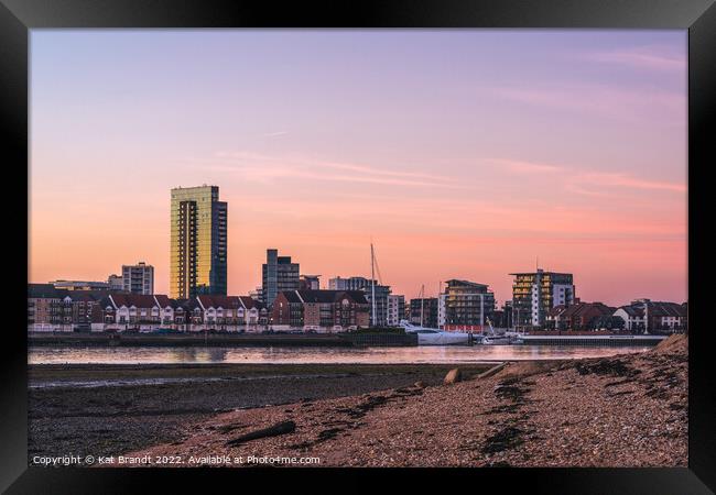 Southampton Ocean Village skyline  Framed Print by KB Photo