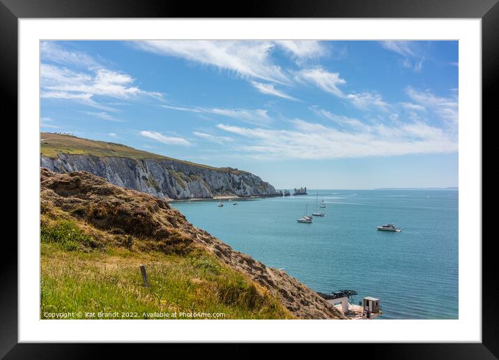Summer at Alum Bay on the Isle of Wight Framed Mounted Print by KB Photo