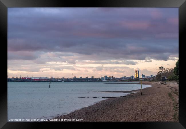 Weston Shore in Southampton Framed Print by KB Photo