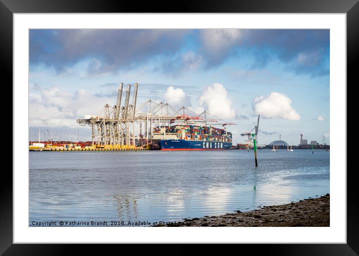Port of Southampton, England Framed Mounted Print by KB Photo