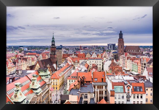 Wroclaw cityscape, Poland Framed Print by KB Photo