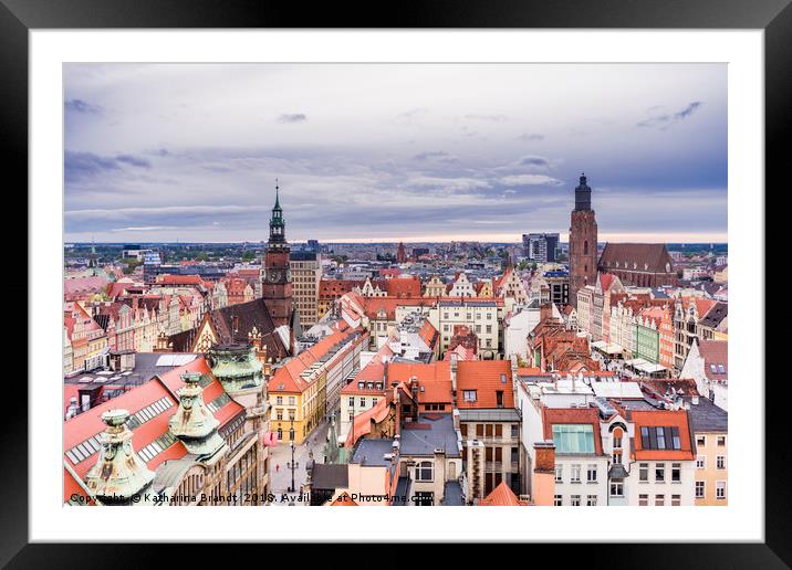Wroclaw cityscape, Poland Framed Mounted Print by KB Photo