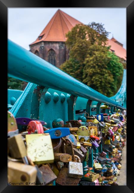 Tumski Bridge in Wroclaw, Poland Framed Print by KB Photo