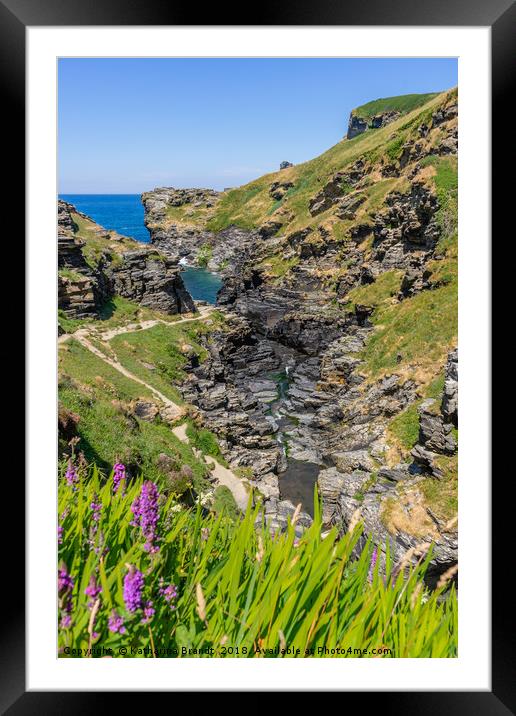 Rocky Valley near Tintagel Framed Mounted Print by KB Photo