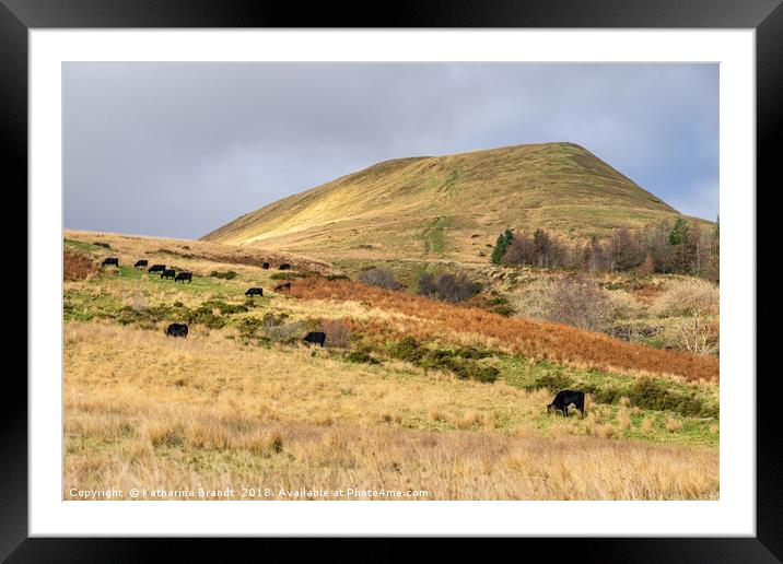 Torpantau Ridge, Brecon Beacons Framed Mounted Print by KB Photo