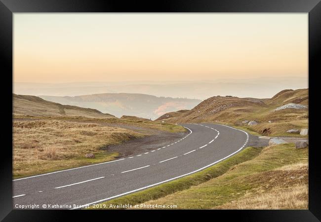 Lonesome Road in the Brecon Beacons Framed Print by KB Photo