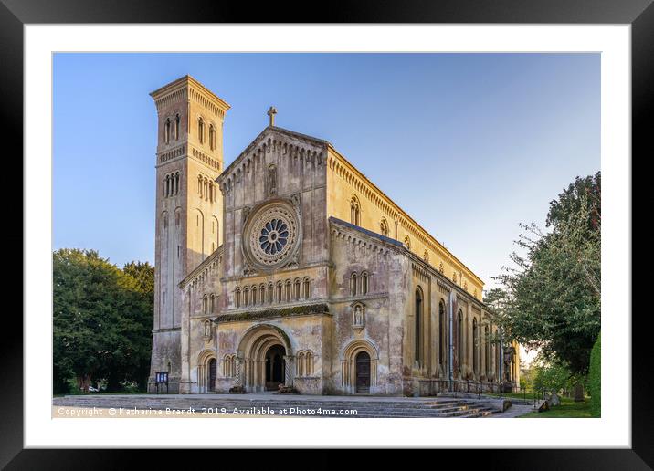 St Mary and St Nicholas' Church in Wilton, England Framed Mounted Print by KB Photo