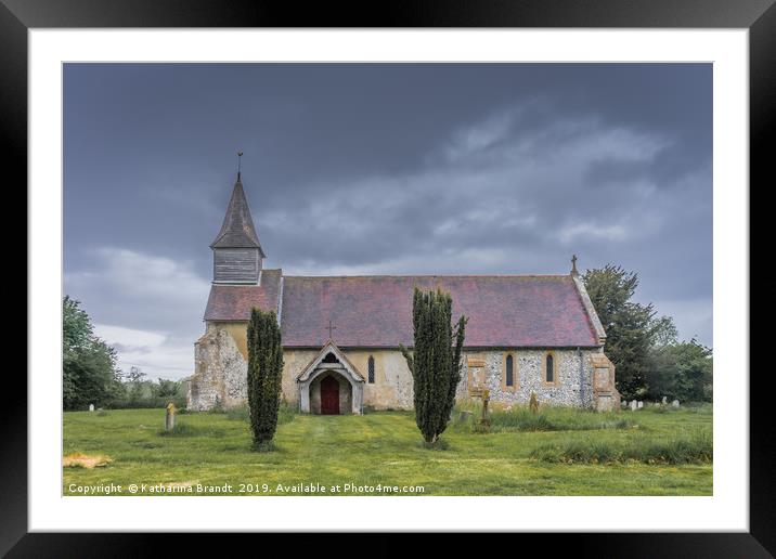 Church of St Peter ad Vincula, Hampshire, England Framed Mounted Print by KB Photo