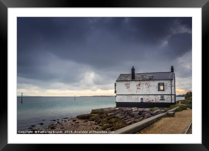 The Watch House along Lepe Beach, Hampshire Framed Mounted Print by KB Photo