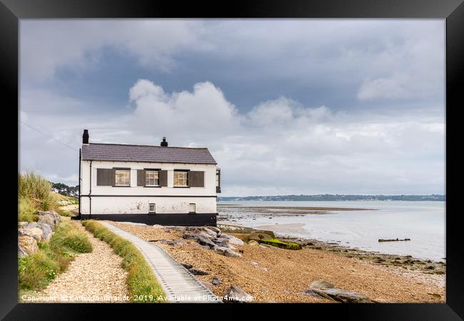 Watch House at Lepe Beach, Hampshire Framed Print by KB Photo