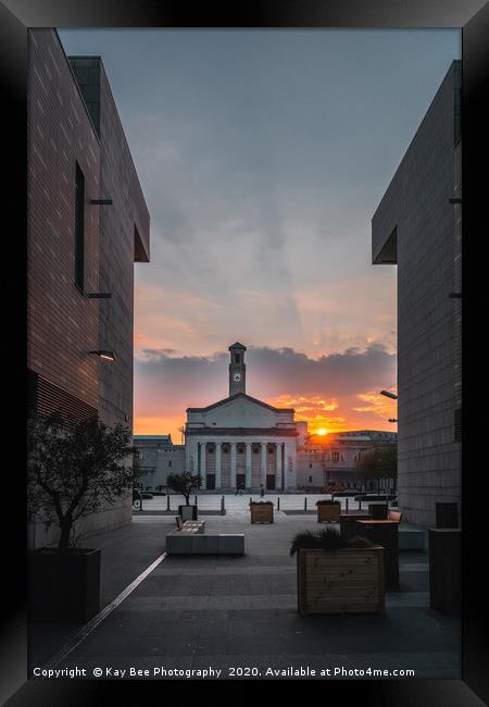 Sunset over Southampton City Centre Framed Print by KB Photo