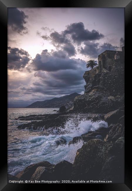 Evening Sky over Liguria Framed Print by KB Photo