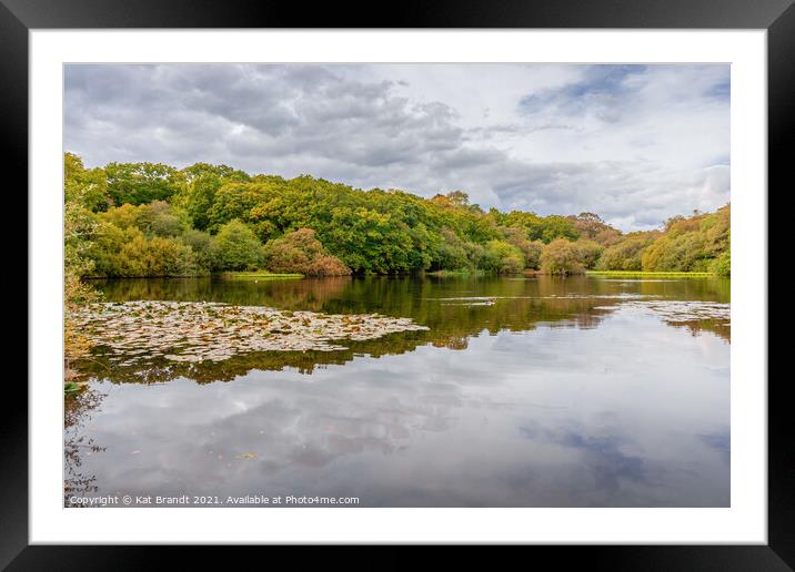 Eyeworth Pond during Autumn Framed Mounted Print by KB Photo