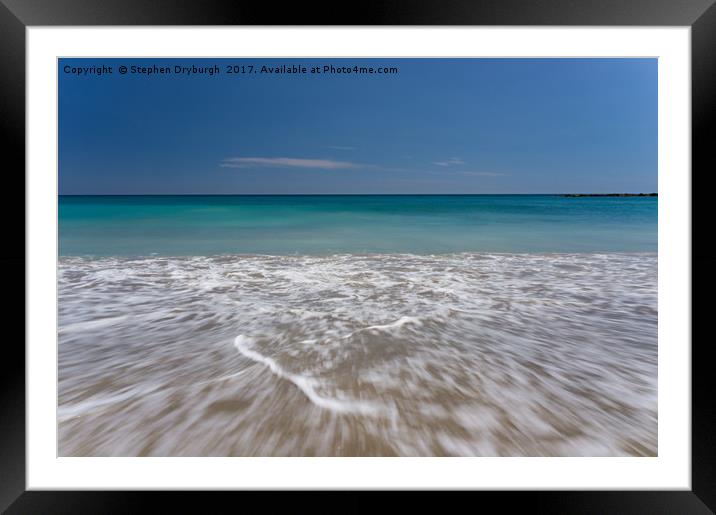 Dive in Framed Mounted Print by Stephen Dryburgh
