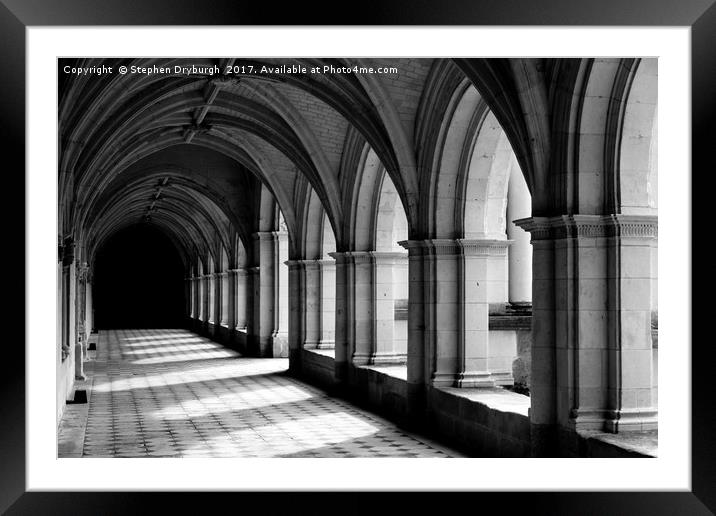 Cloister Framed Mounted Print by Stephen Dryburgh