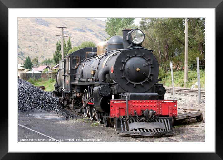 Steam Locomotive Framed Mounted Print by Kevin Hellon