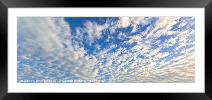 Sky cloud Framed Mounted Print by Kevin Hellon