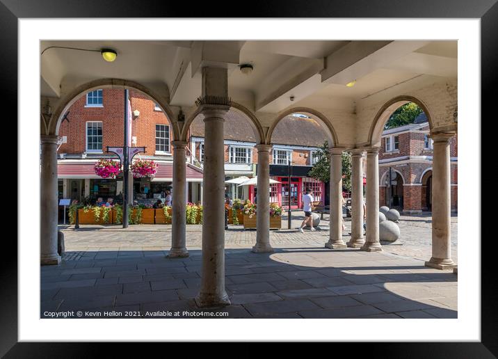 Looking towards Church Square and the Corn Market from the Guild Framed Mounted Print by Kevin Hellon