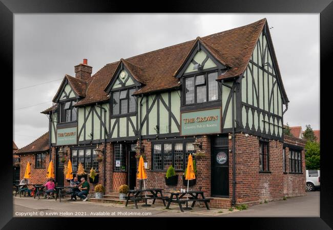 The Crown public house, Cookham, Framed Print by Kevin Hellon