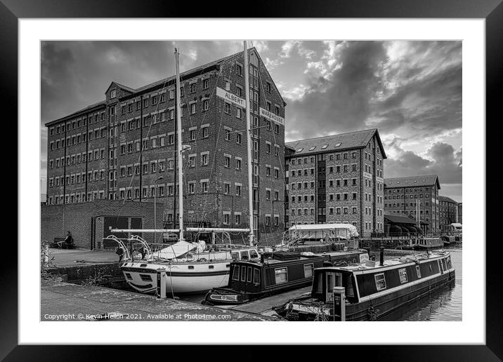 Gloucester docks Framed Mounted Print by Kevin Hellon