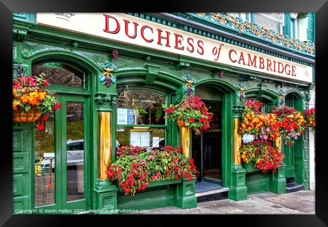 The Duchess of Cambridge public house, Framed Print by Kevin Hellon