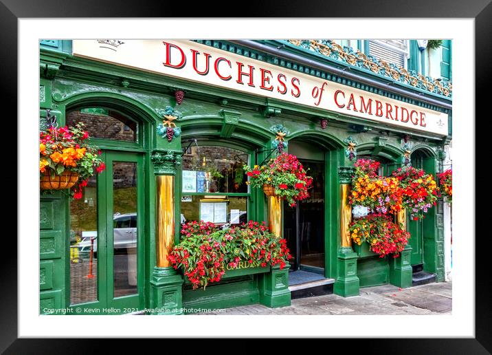 The Duchess of Cambridge public house, Framed Mounted Print by Kevin Hellon