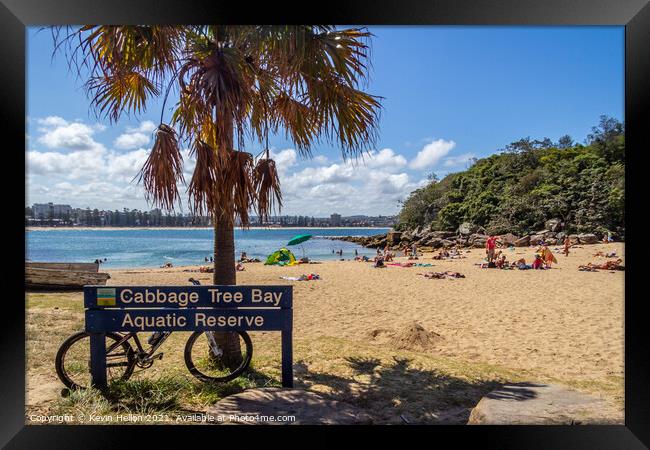 Shelly beach and Cabbage tree bay aquatic reserve,  Framed Print by Kevin Hellon