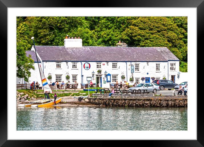 The Ship Inn, Red Wharf Bay Framed Mounted Print by Kevin Hellon