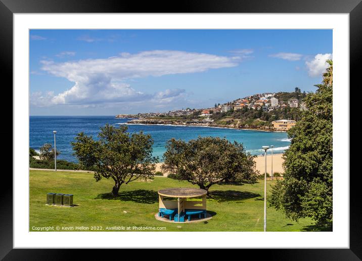 Dunningham Park overlooking Coogee Beach, Sydney, New South Wale Framed Mounted Print by Kevin Hellon