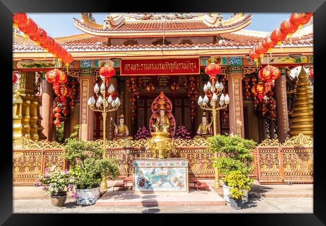 U Phai Rat Bamrung Vietnamese temple, Bangkok, Thailand Framed Print by Kevin Hellon