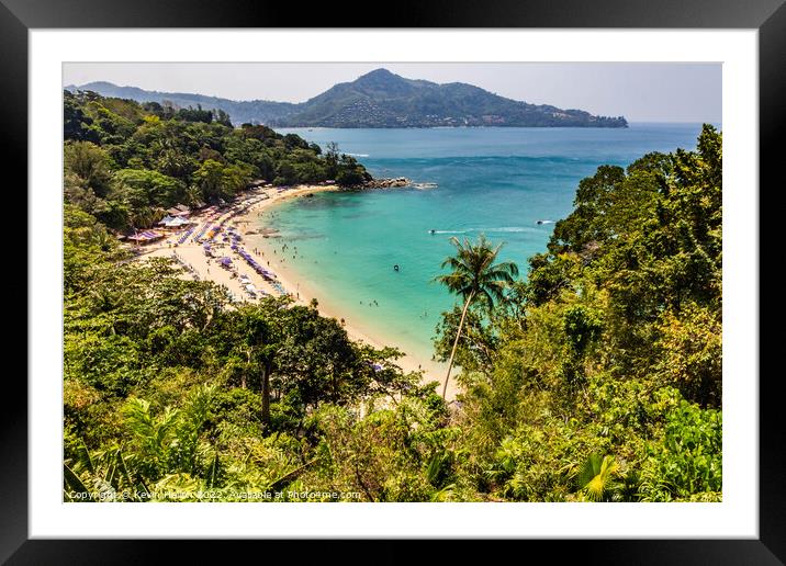 Laem Sing beach, Phuket, Thailand Framed Mounted Print by Kevin Hellon