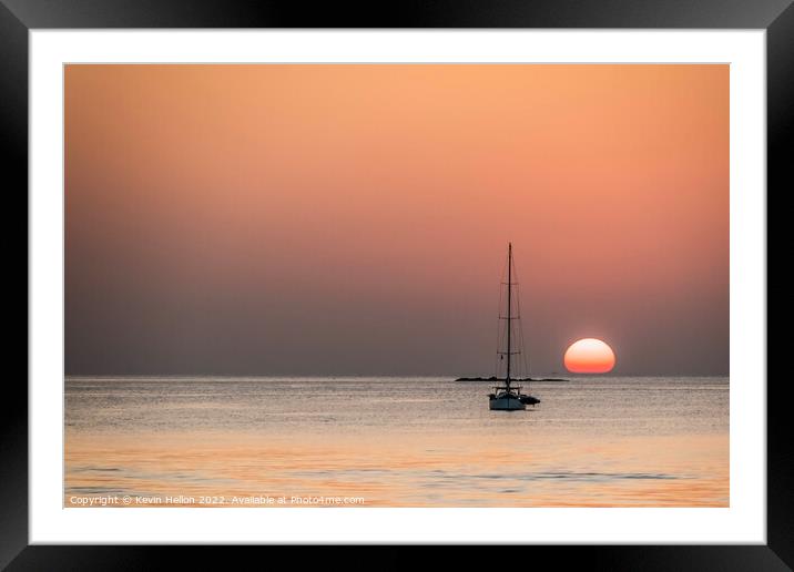 The end of the day Framed Mounted Print by Kevin Hellon