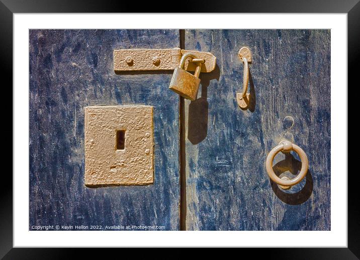 Door furniture Framed Mounted Print by Kevin Hellon