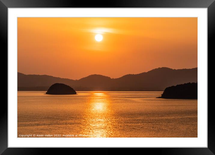 The Golden Hour Framed Mounted Print by Kevin Hellon