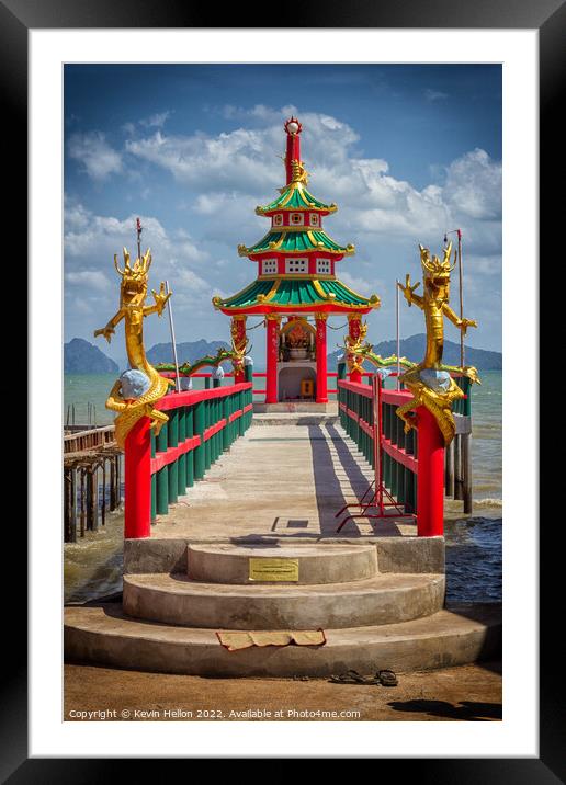 Chinese shrine  Framed Mounted Print by Kevin Hellon